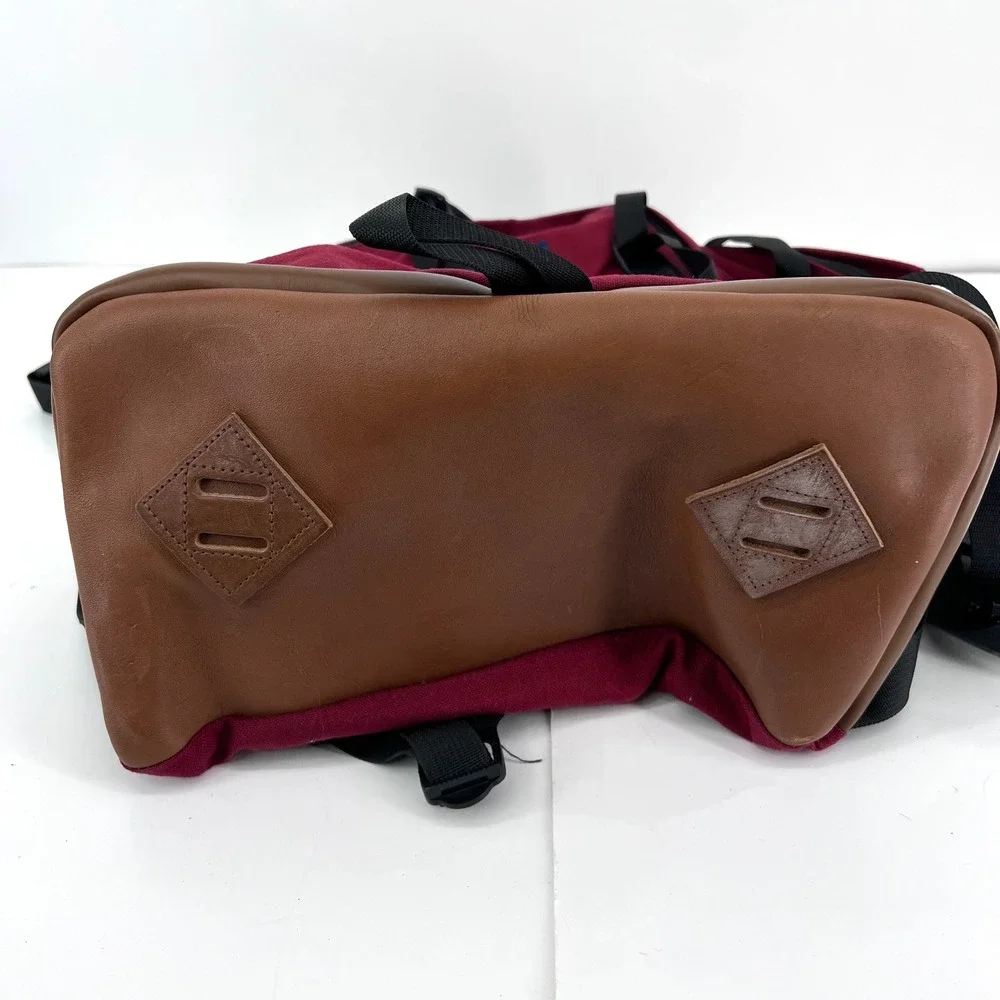 Vintage JanSport USA Leather Bottom Backpack Rucksack Day‎ Pack 80s 90s